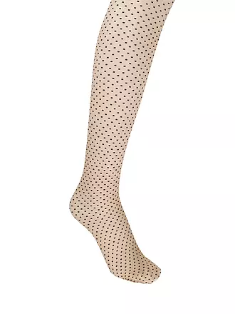 WOLFORD | Collant funzionali CONTROL DOTS 20 nero | beige